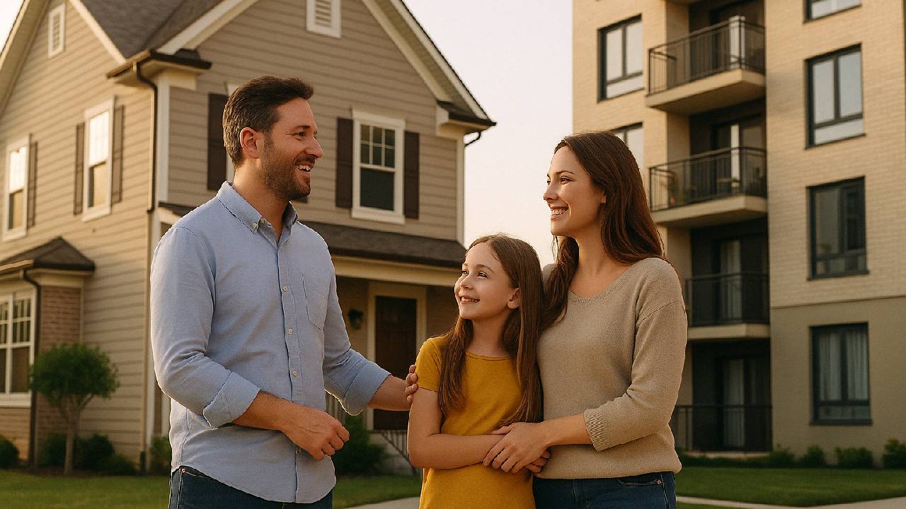 diferença entre casa e apartamento